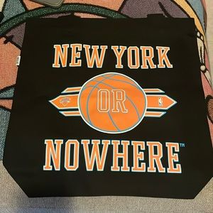 NWT New York or Nowhere Knicks Tote Bag